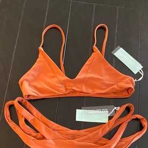 Kittenish Swimsuit. XL bottom and medium top. NWT